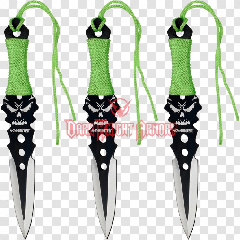 Throwing Knife - Weapon - Skull Transparent PNG