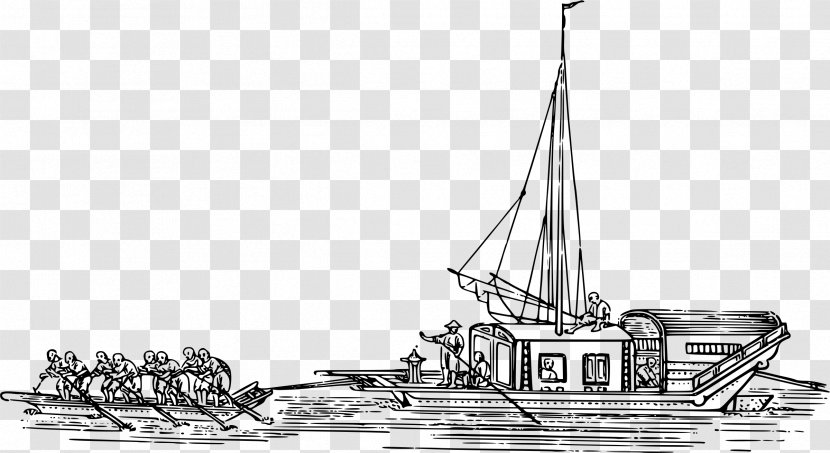 Ship Boat Clip Art - Protected Cruiser - Rowing Transparent PNG