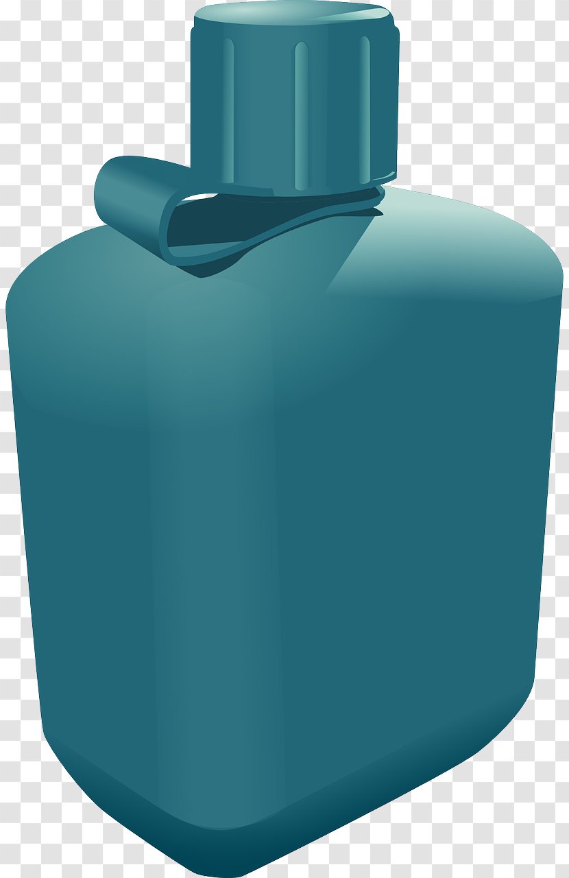 Water Bottles Container Clip Art - Blue Plastic Bottle Transparent PNG