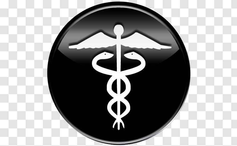 Staff Of Hermes Caduceus As A Symbol Medicine Clip Art - Black And White - Medical Transparent PNG