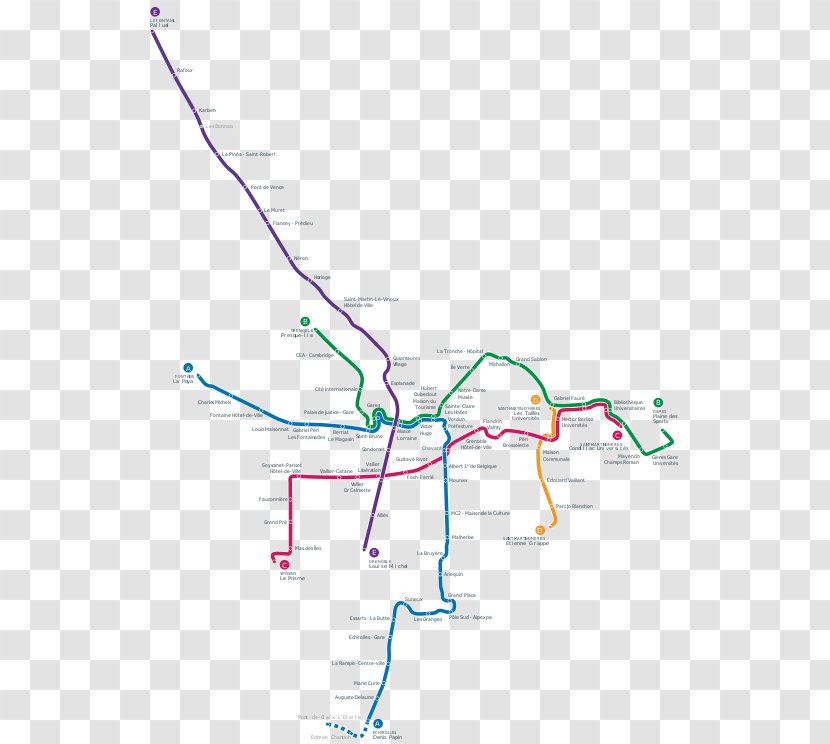 Grenoble Tramway Trolley Lyon Brest - Tram Transparent PNG