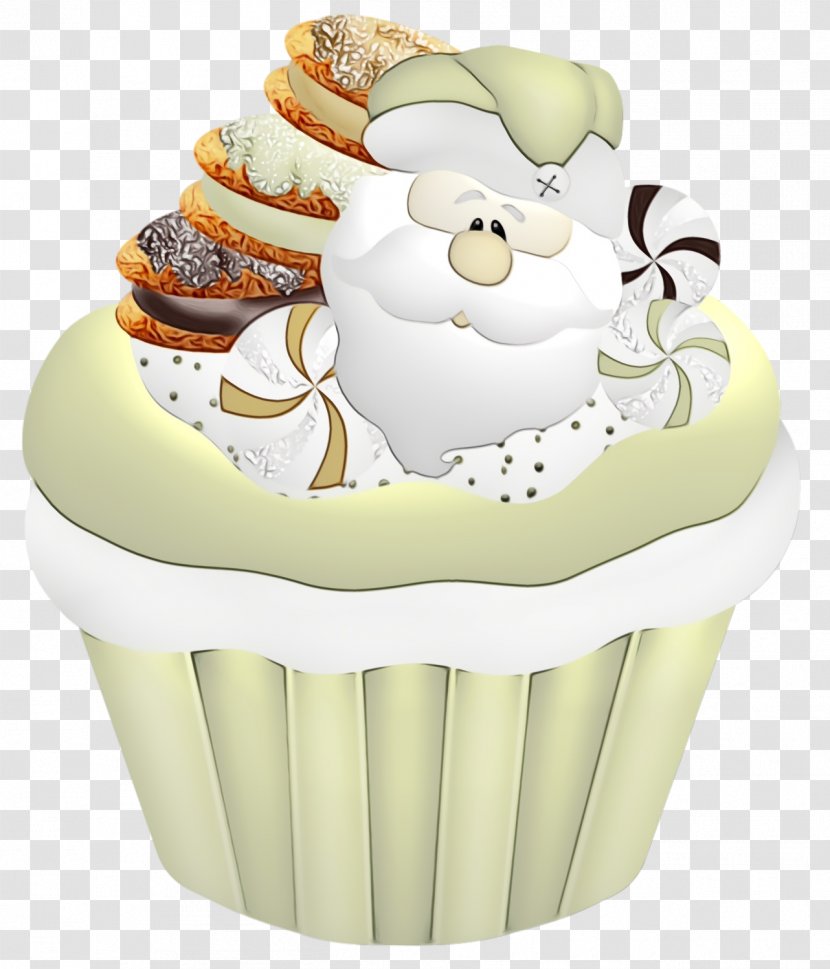 Baking Cup Cupcake Food Buttercream Cake Decorating - Christmas - Icing Transparent PNG