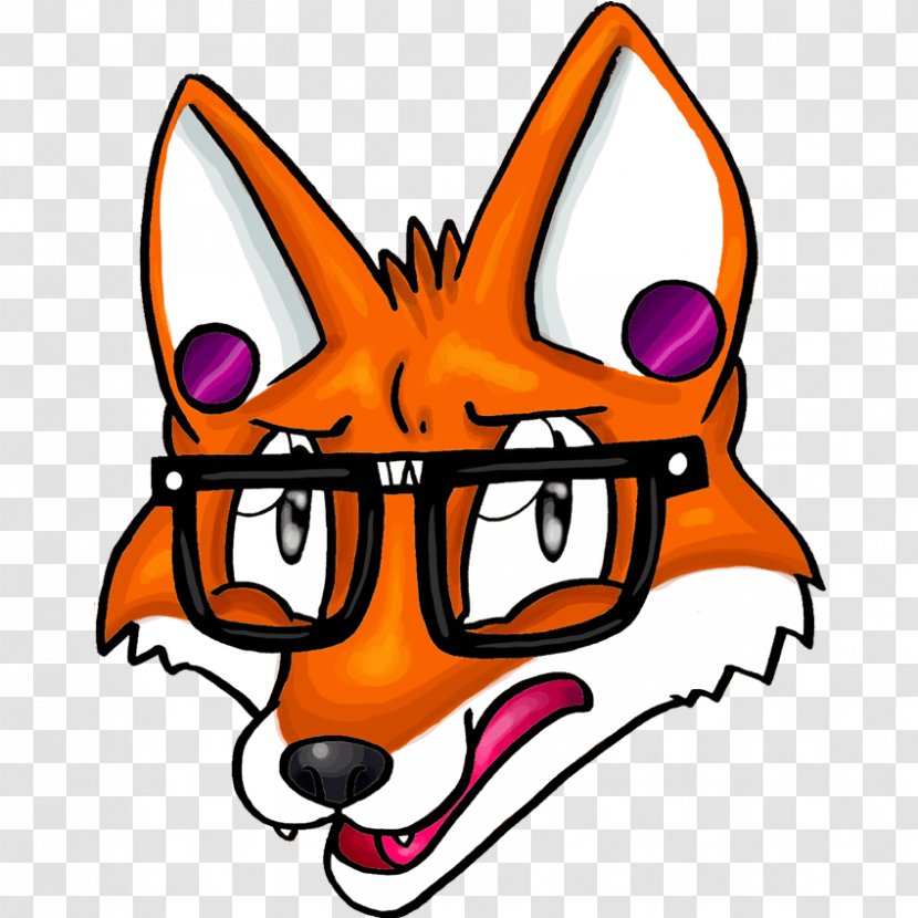 Red Fox Cartoon Clip Art - Hipster Transparent PNG