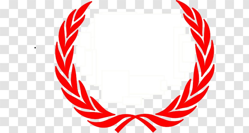 Laurel Wreath Bay Clip Art - Wing - Red Floral Transparent PNG