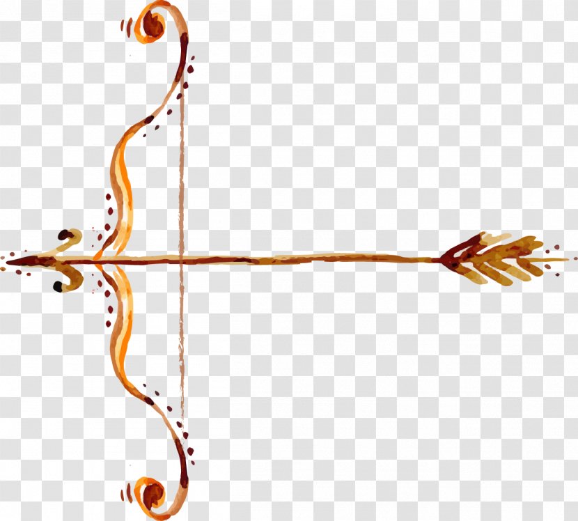 Ravana Dussehra Happiness Bow And Arrow - Vector Hand-drawn Transparent PNG