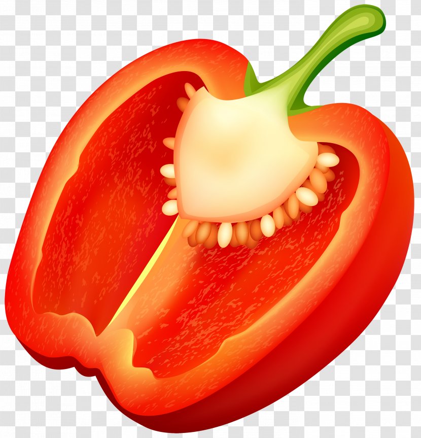 Bell Pepper Cayenne Chili Vegetable Clip Art - Nightshade Family Transparent PNG