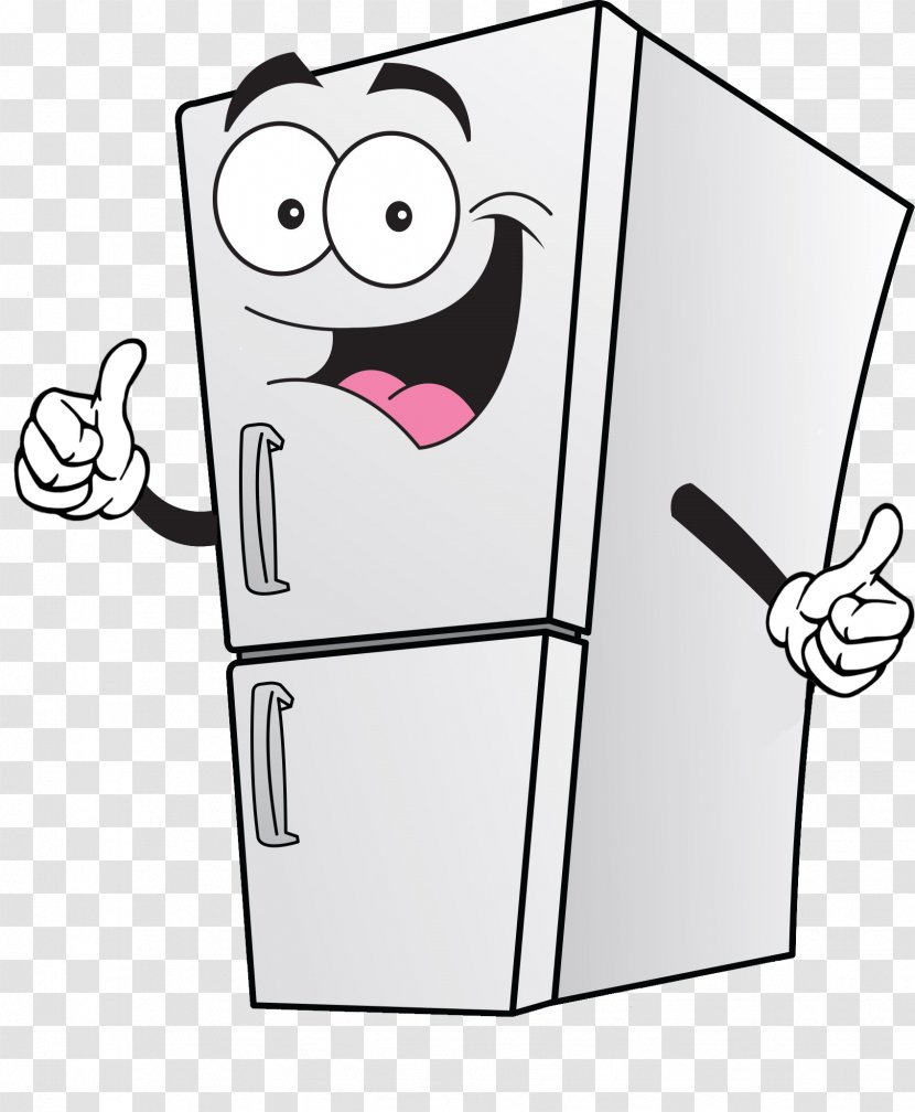 Refrigerator Cartoon Clip Art - Dishwasher Transparent PNG