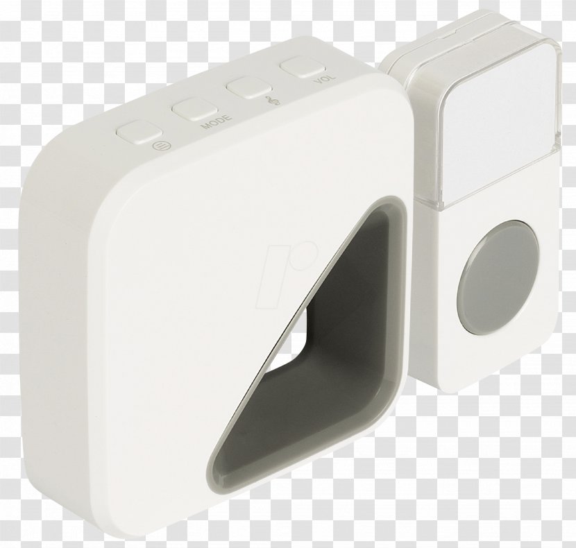 Door Bells & Chimes Wireless White Grey - Computer Hardware Transparent PNG