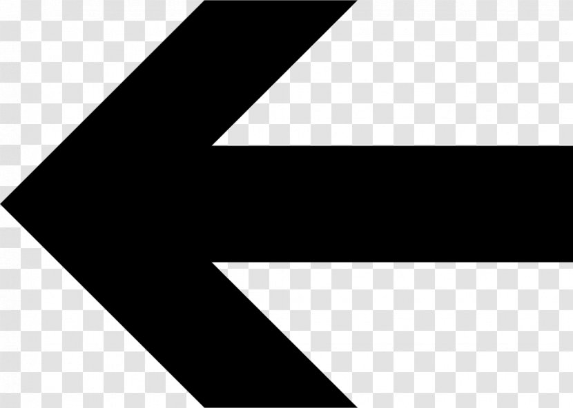 Arrow Symbol Sign Clip Art - Black And White Transparent PNG