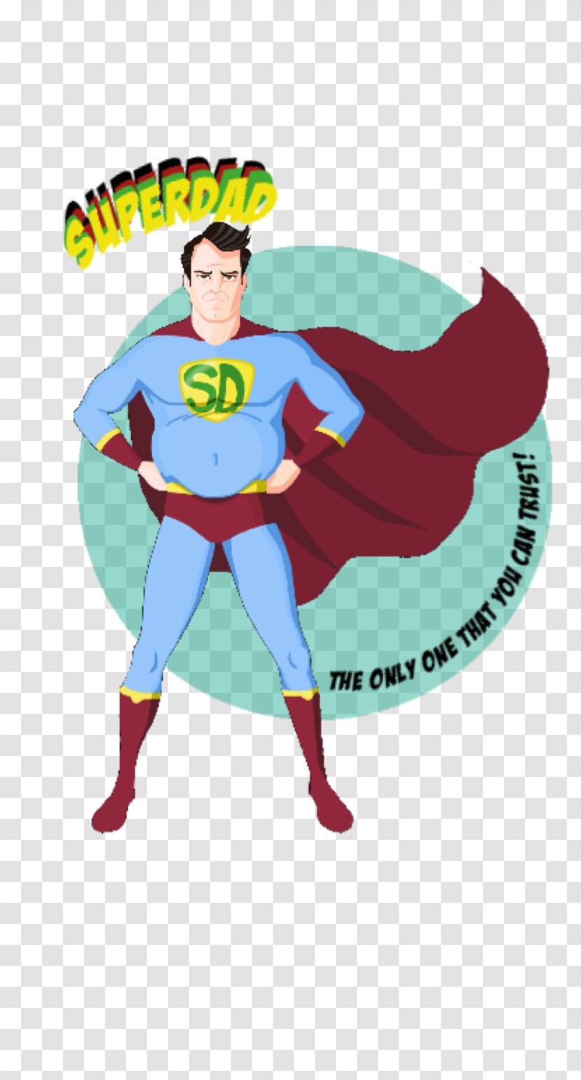 Superman Clip Art - Fictional Character - Superdad Transparent PNG