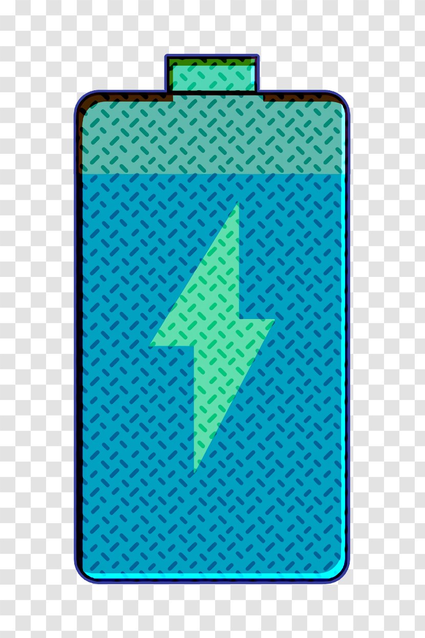 Battery Icon Essential - Technology Electric Blue Transparent PNG