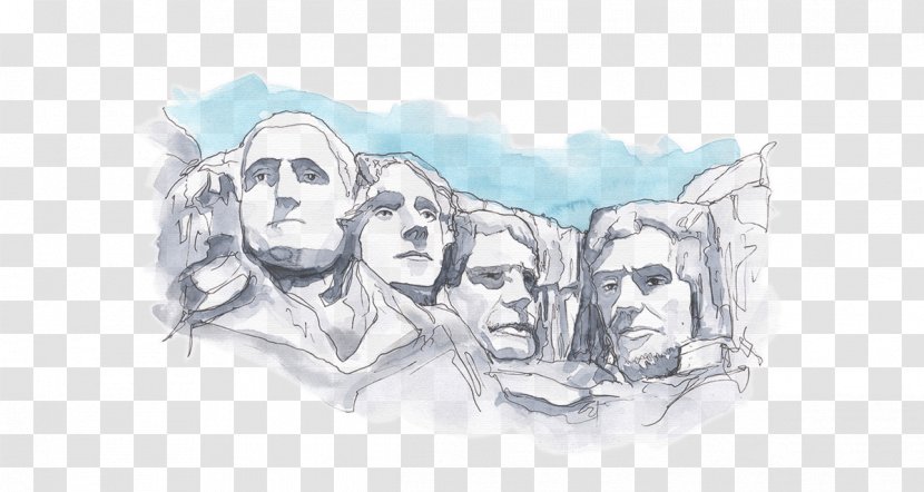 Mount Rushmore National Memorial Sacré-Cœur, Paris Watercolor Painting Monument - Tourism - Drawing Transparent PNG