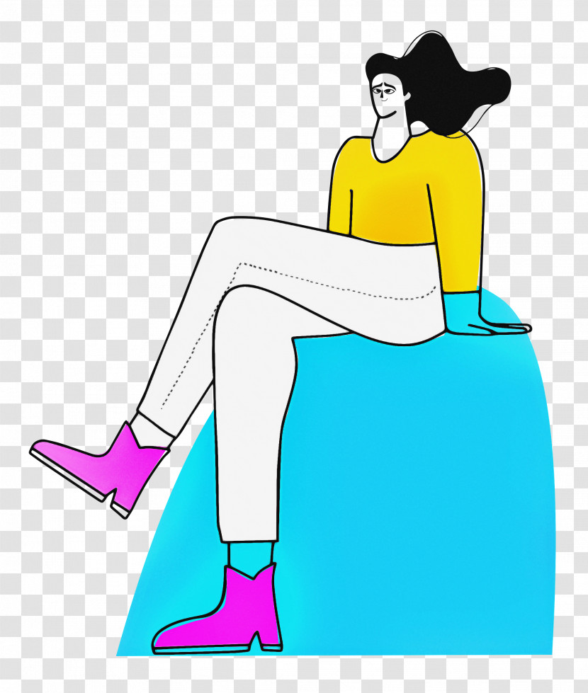 Sitting On Rock Transparent PNG