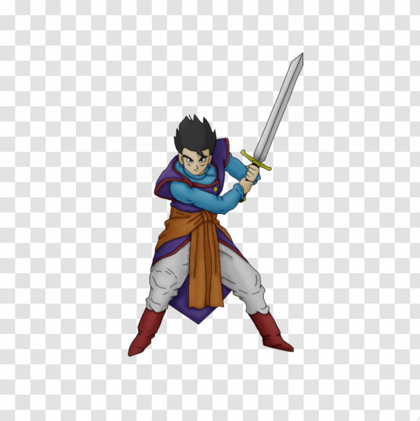 Animated Cartoon Sword Character - Figurine - Art Transparent PNG