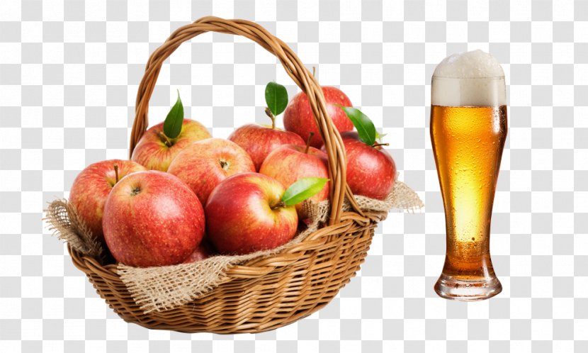 The Basket Of Apples Stock Photography Gift - Mcintosh - And Beer Transparent PNG