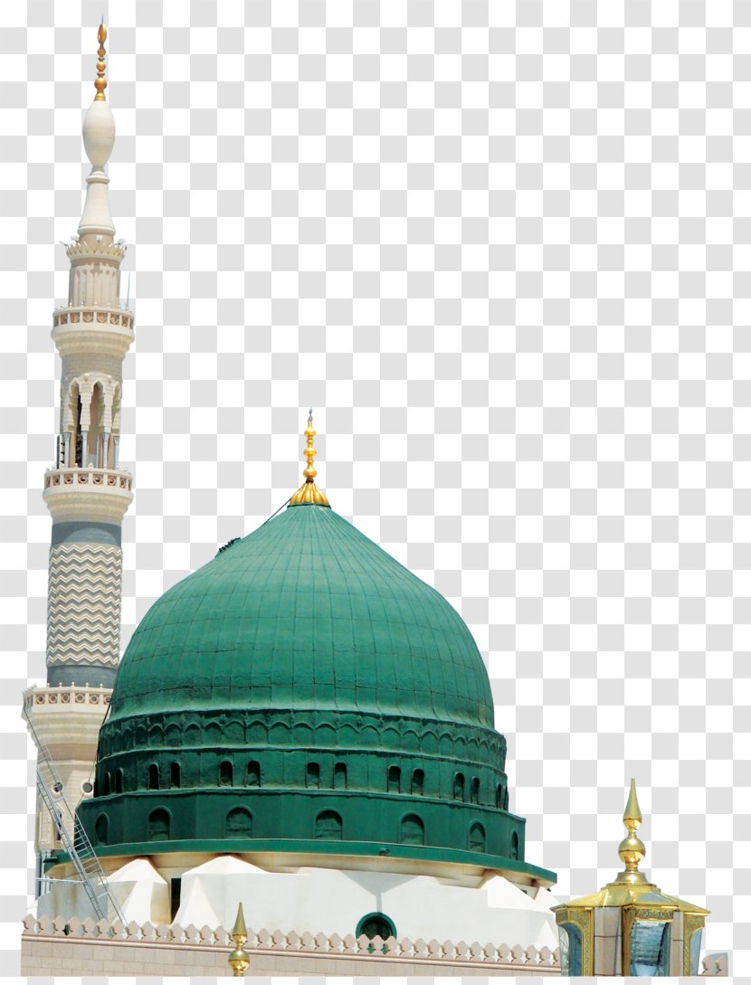 Al-Masjid An-Nabawi Green Dome Great Mosque Of Mecca Kaaba - God In Islam - August Fifteen Transparent PNG