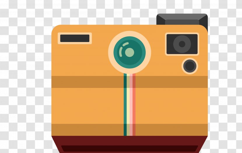 Camera - Yellow - Vector Gray Retro Transparent PNG