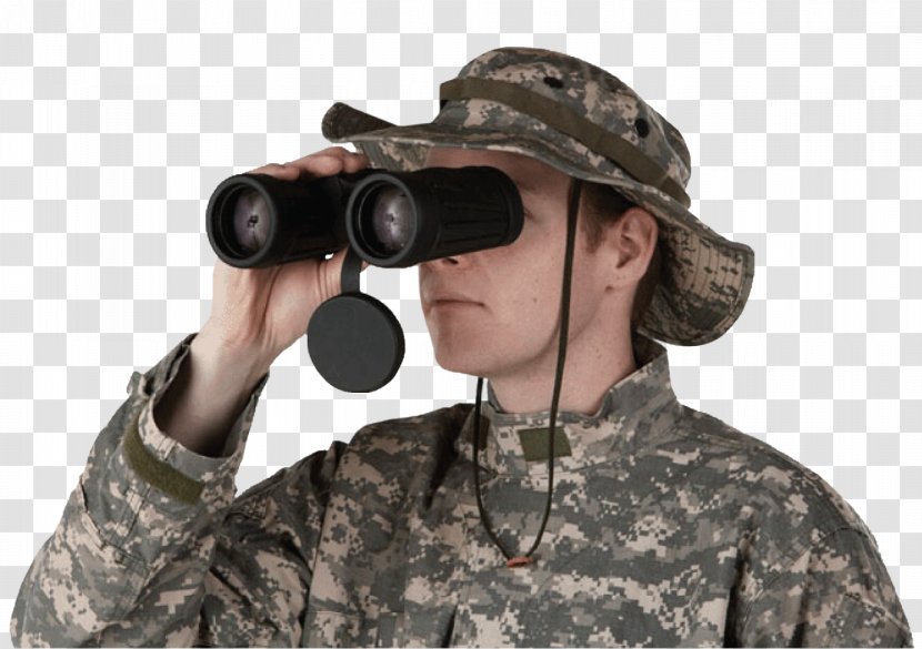 Soldier Military Camouflage Binoculars Army - Binocular Transparent PNG
