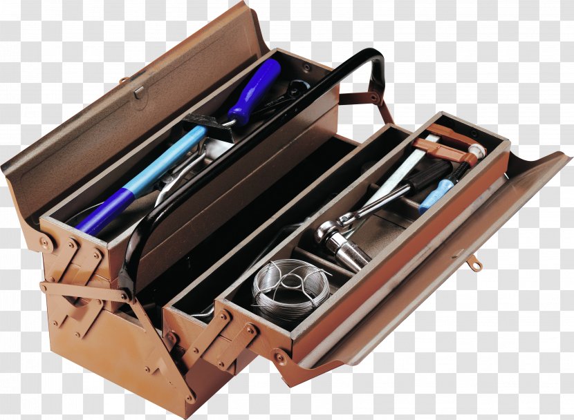Toolbox - Metal - Multi-function Storage Material Free To Pull Transparent PNG