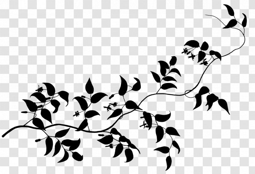 Visual Arts Clip Art Twig Illustration Leaf - Blackandwhite Transparent PNG