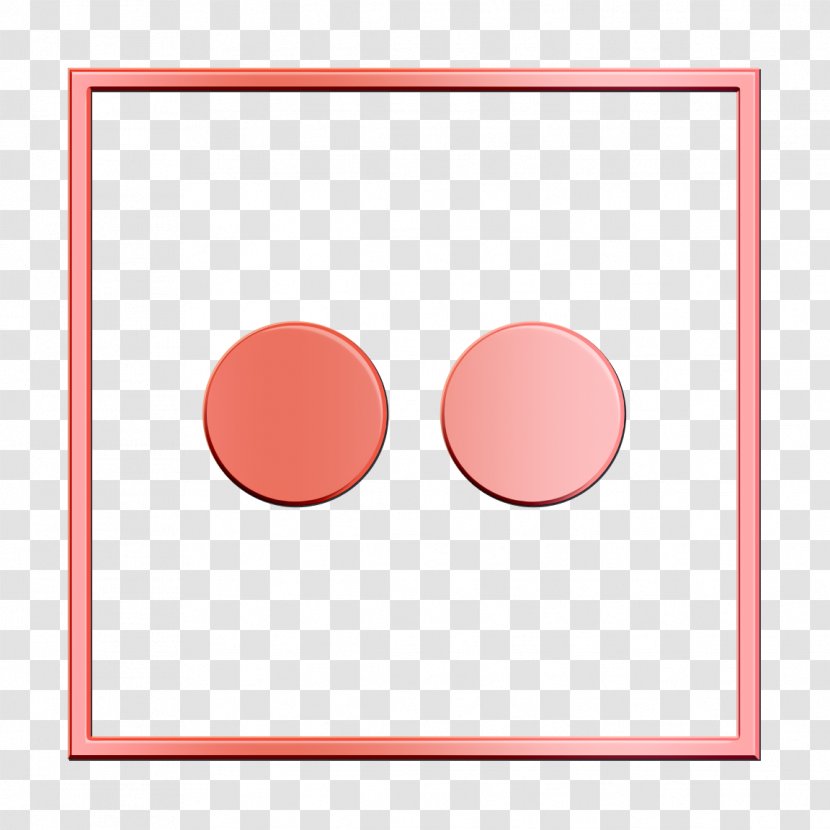 Flickr Icon Logo Media - Material Property Peach Transparent PNG