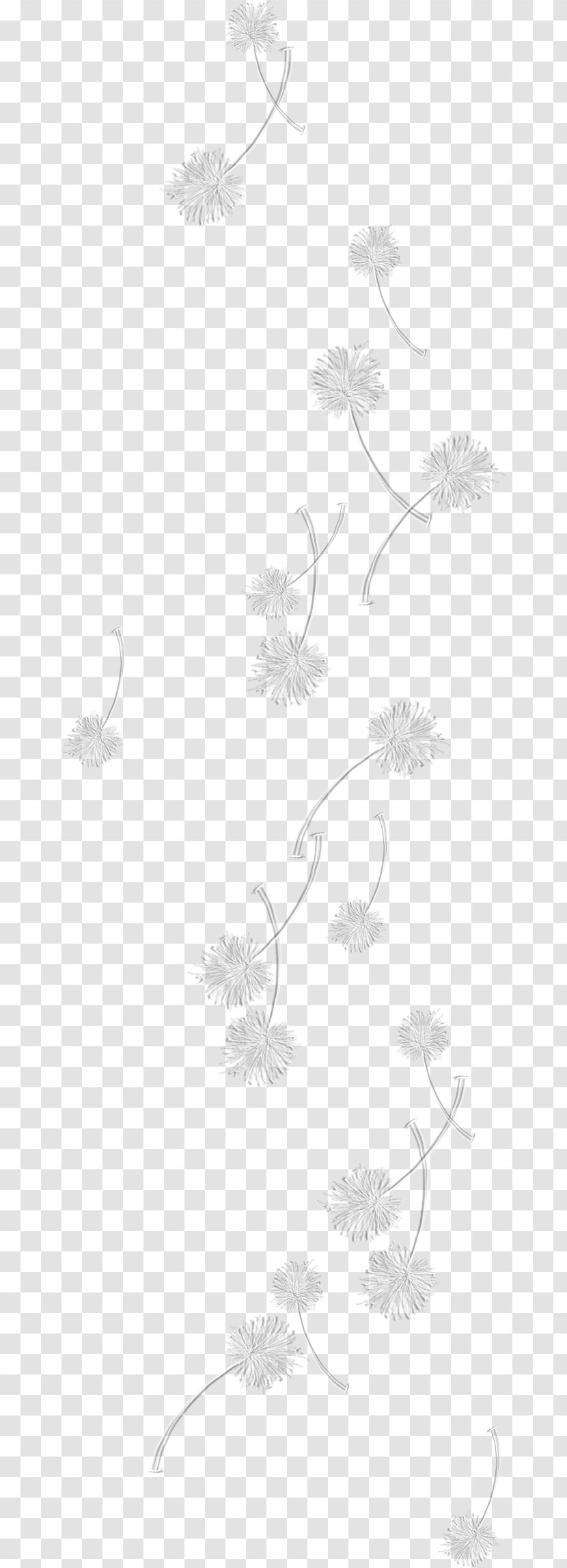 Paper White Black Pattern - Material - Dandelion Transparent PNG