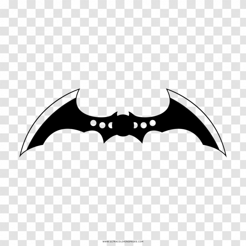 Batman Black And White Drawing Batarang Coloring Book - Fictional Character Transparent PNG