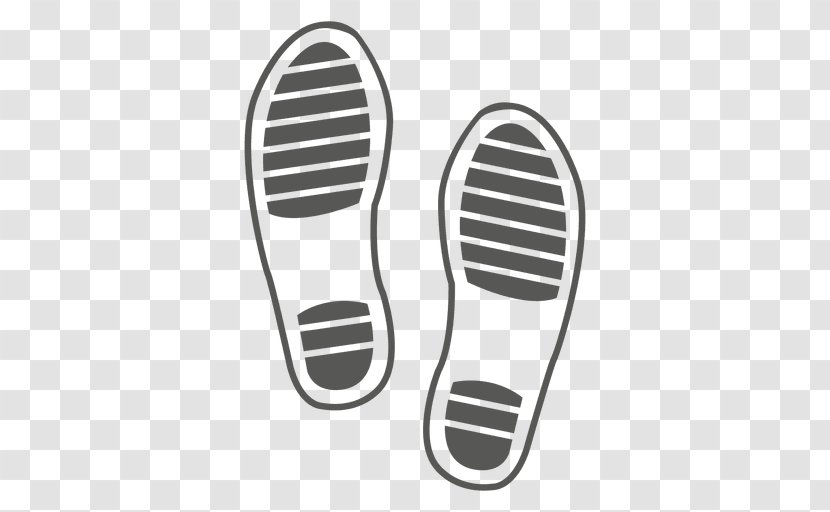 Shoe Footprint Footwear Sneakers Sandal - Foot - Vector Transparent PNG