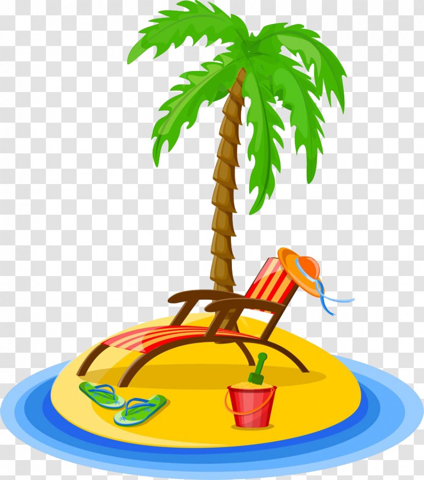 Palm Islands Travel Arecaceae Illustration - Leaf - Coconut Tree Painting Transparent PNG