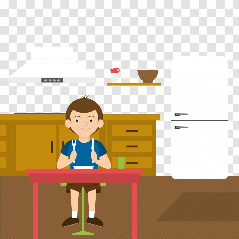 Table Child Illustration - Vector Children Transparent PNG