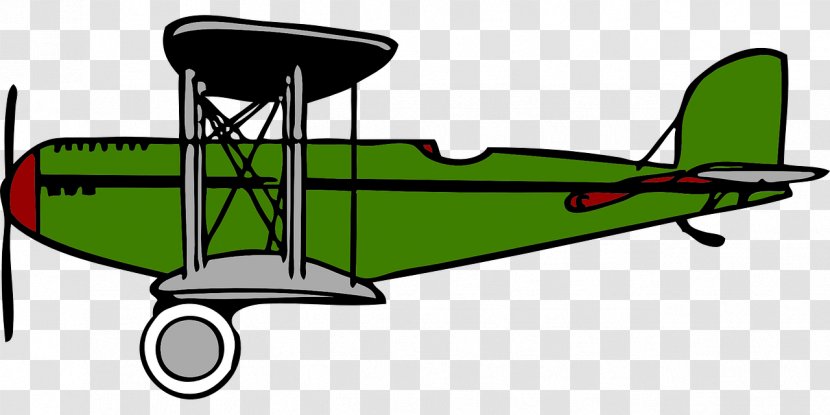 Airplane Clip Art Fixed-wing Aircraft Biplane Image - Vehicle Transparent PNG