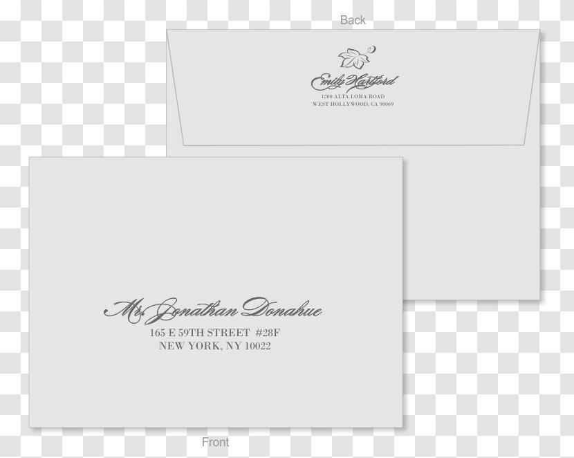 Brand Font - Invitation Envelope Transparent PNG