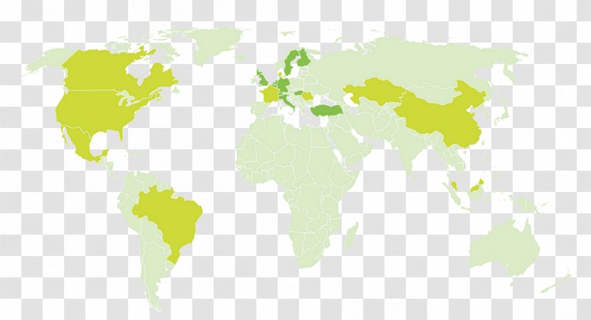 World Map Geography Blank - Green Transparent PNG
