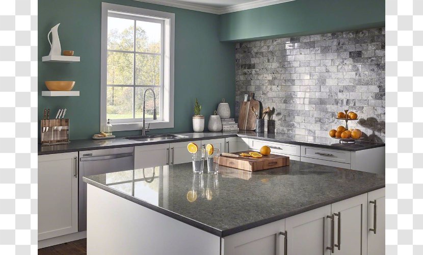 Countertop Engineered Stone Kitchen Marble Granite - Stainless Steel Transparent PNG