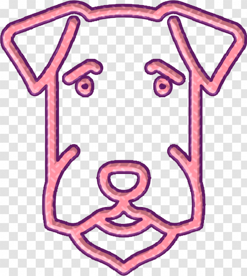 Dog Icon Dog Breeds Heads Icon Airedale Icon Transparent PNG