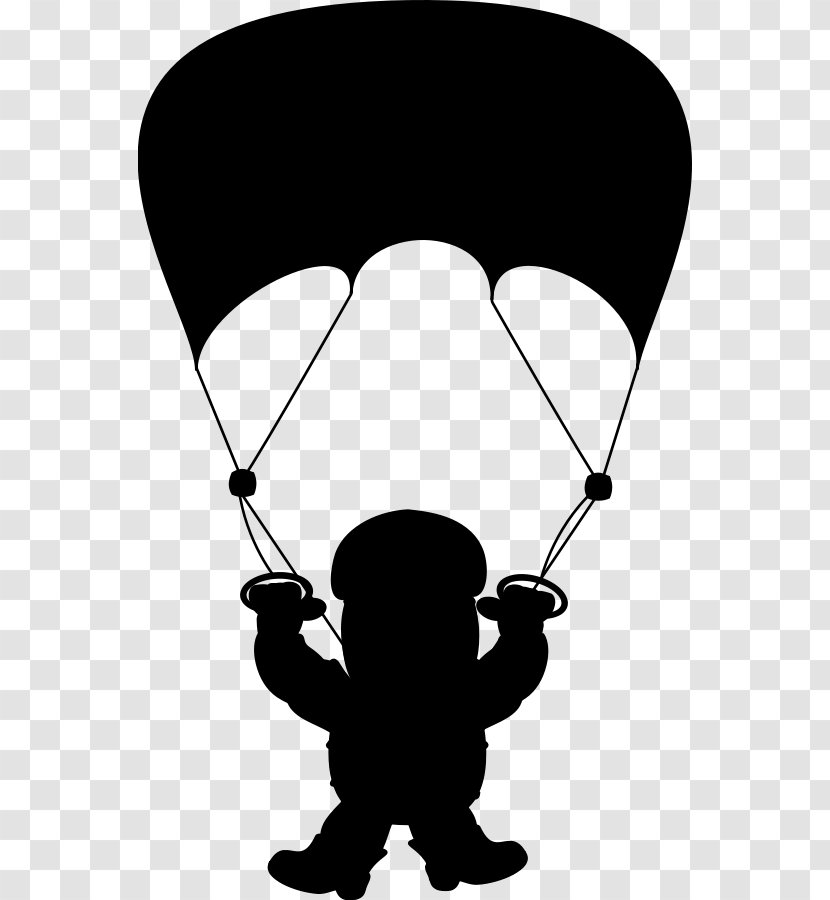 Clip Art Parachuting Parachute Drawing - Paratrooper Transparent PNG