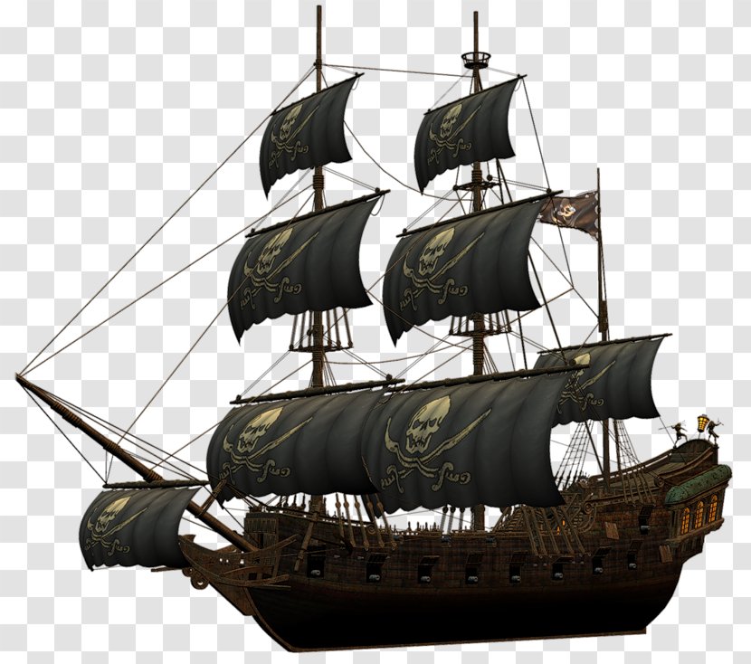 Ship Navio Pirata Boat Clip Art - Flagship - Pirates Transparent PNG