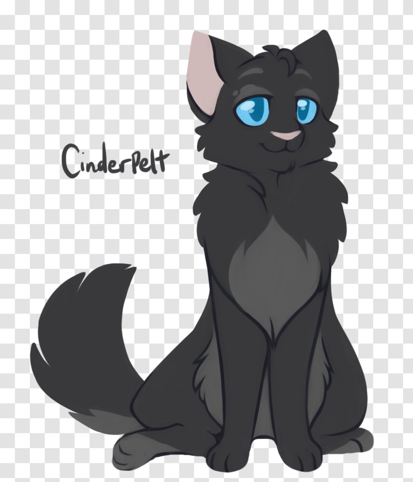 Black Cat Kitten Into The Wild Forest Of Secrets Domestic Short-haired - Warriors - Cinderpelt Transparent PNG