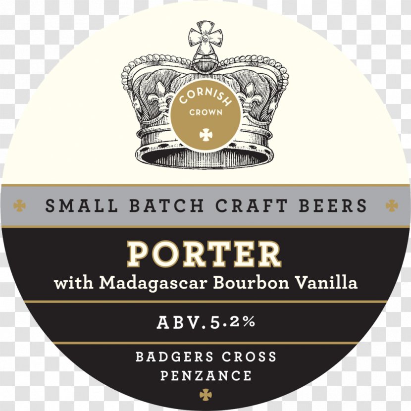 Cornish Crown Brewery Beer Porter Ale Cider - Brand Transparent PNG