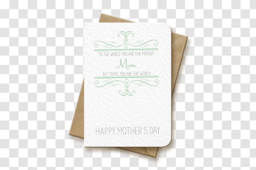 Mother's Day Wedding Invitation Paper Greeting & Note Cards - Birthday - Card Transparent PNG