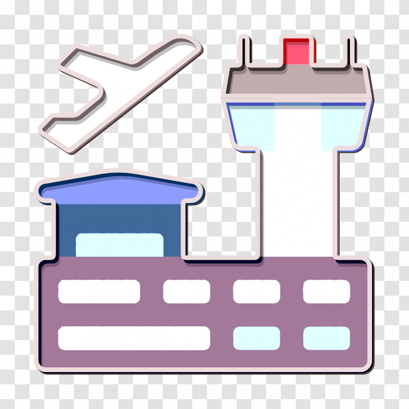 Airport Icon City Life Icon Transparent PNG