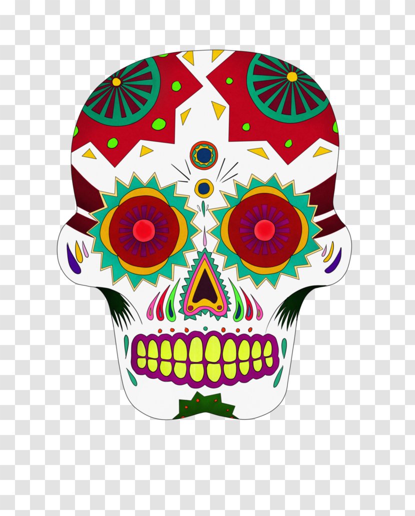 Calavera Mexican Cuisine Skull Day Of The Dead Clip Art - Sugar Transparent PNG