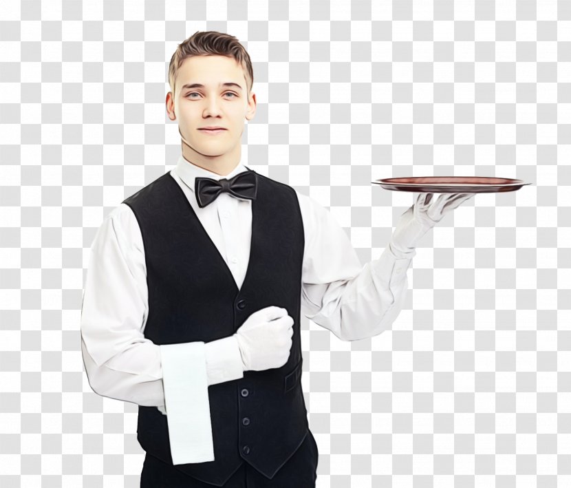 Suit Formal Wear Waiting Staff Gentleman Tuxedo - Watercolor - Whitecollar Worker Gesture Transparent PNG