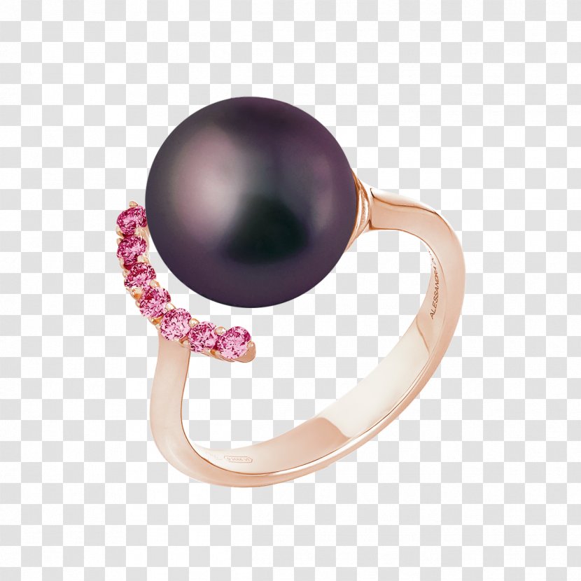 Amethyst Pearl Ring Carat Diamond - Body Jewelry Transparent PNG