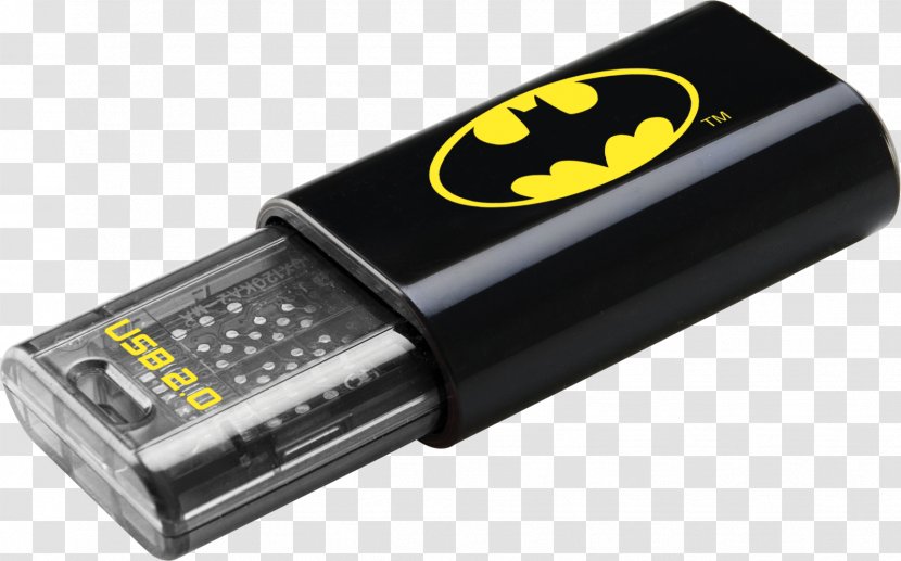 Batman USB Flash Drives EMTEC Click 8 GB 2.0 Drive - Super Talent Technology Transparent PNG