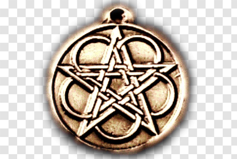 Pentacle Talisman Pentagram Magic Amulet - Metal Transparent PNG