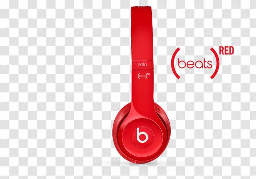 Beats Solo 2 Electronics Headphones Apple Sound - Noisecancelling - Red Transparent PNG