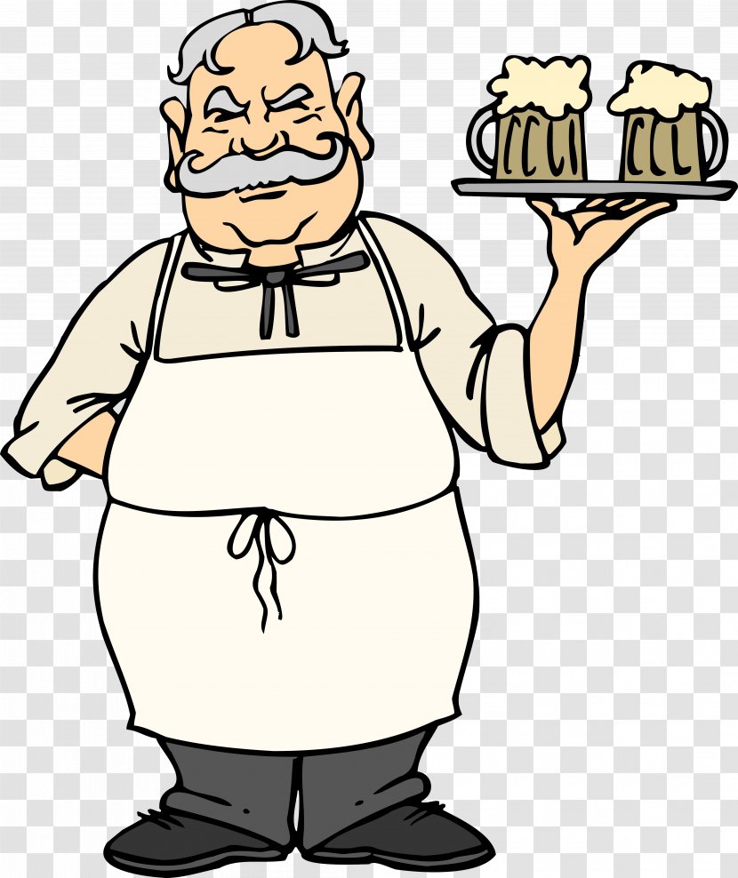 Bartender Cook Cartoon Clip Art - Man - GRANDFATHER Transparent PNG