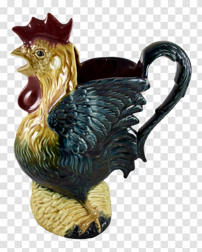 Rooster Barbotine Maiolica Faience Slip - French Language Transparent PNG