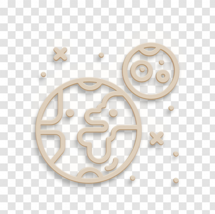 Moon Icon Space Icon Planet Earth Icon Transparent PNG
